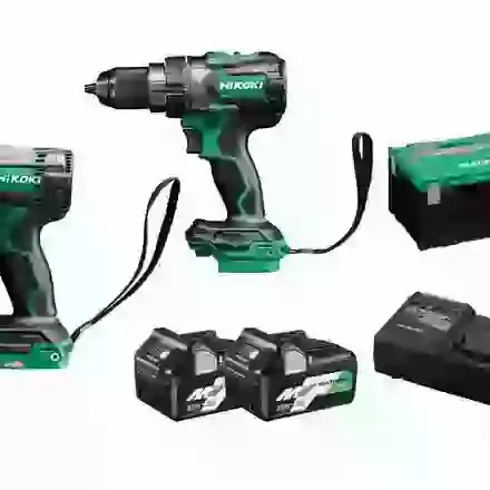 HIKOKI KC18DC 18V Combi Kit (DV18DC, WH18DC, 2 x BSL36A18 & UC18YSL3)